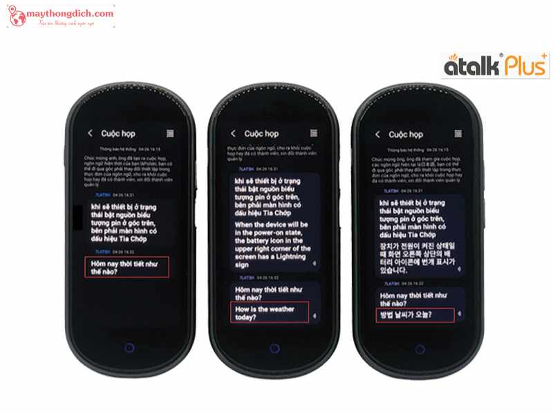 Tính năng dịch hội nhóm trên ATalk Plus+